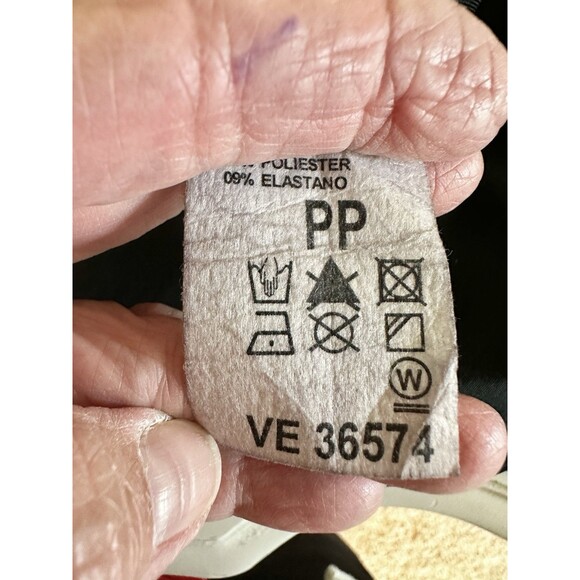 Sassy Stretchy Bodycon Strappy Little Black Dress Size PP Mesh Side Panel Detail - Picture 12 of 13